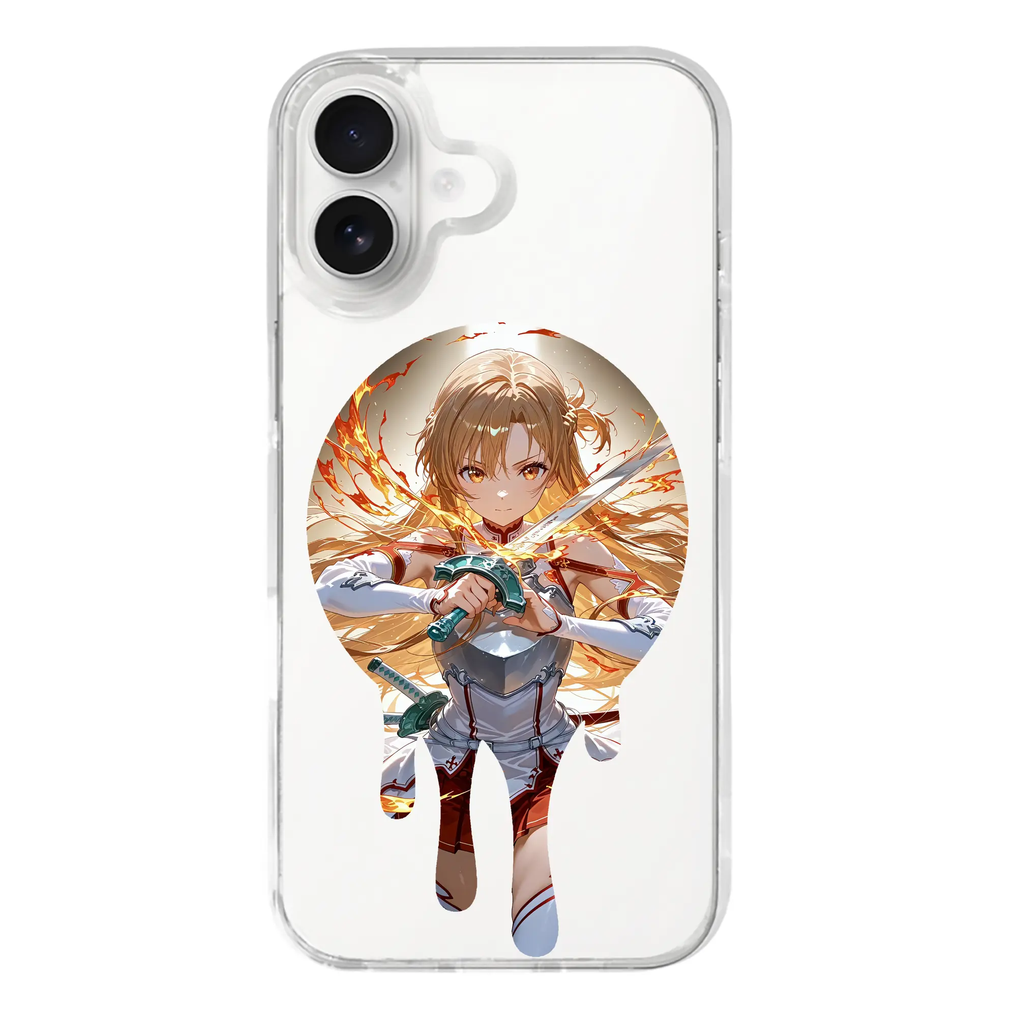 ソードアートオンライン グッズ アスナ - iPhone 17シリーズ 透明スマホケース – 薄型・耐衝撃・精密フィット保護カバー